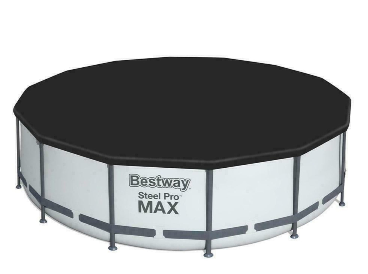 Bestway 5618W Piscina fuori terra Steel Pro Max tonda 396x H.122 cm con pompa