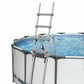 Scaletta sicurezza piscine fuori terra Bestway 58331 altezza 122cm in metallo