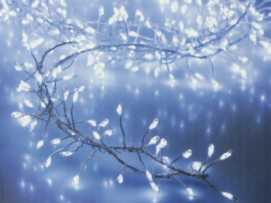 Luci di Natale LED Albero di Natale 240 microled 2,4 mt luce fredda AX8717220