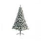 Albero di Natale "Imperial Pine" innevato in PVC, 210 cm, colore: Verde bianco