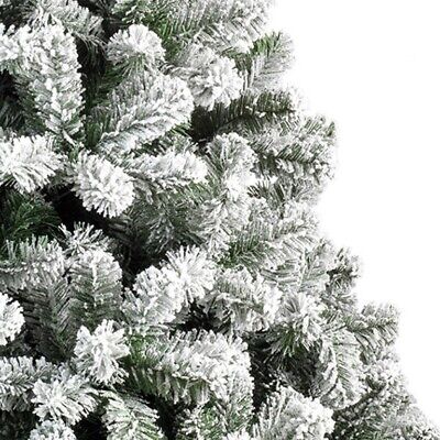 Albero di Natale "Imperial Pine" innevato in PVC, 240 cm, colore: Verde bianco