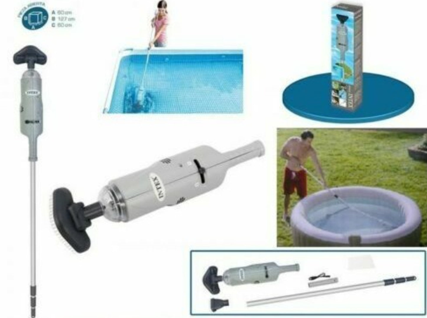 Vacuum aspiratore ricaricabile per piscina e Spa fuori terra Intex 28620